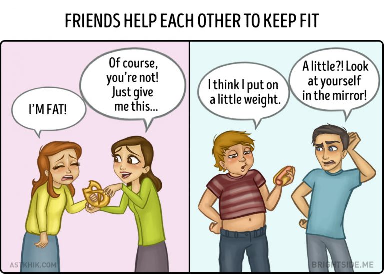 9 Truthful Cartoons About The Differences Between Female And Male Friendships Vicious Kangaroo 9991