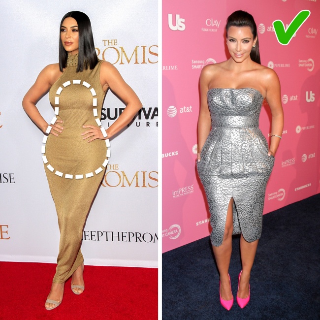 Image result for pear body shape celebrities kim kardashian