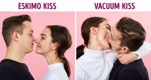 Types of kisses on lips